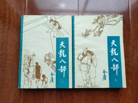 金庸武侠小说:天龙八部(第一、三册，宝文堂一版一印)