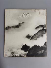 日本回流 横山大观 山水（印刷品）卡纸画1