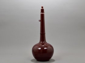 明永乐霁红长颈瓶