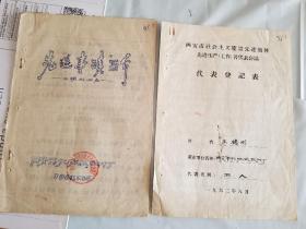 1963年 共产党员 王锡刚（三年获得13次被嘉奖） 先进材料