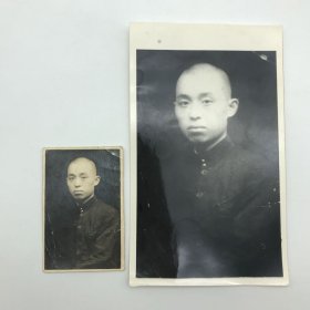 原中国地质科学院院长、地质部副部长邹家尤旧藏，“1938年夏摄于故乡”珍贵老照片一件（另附翻拍照片一枚）