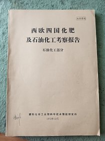 西欧四国化肥及石油化工考察报告 石油化工部分