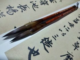 善琏湖笔 辛卯白石极品纯貂毫 西泠 2011年制笔 大号4.3*1.0厘米 合售