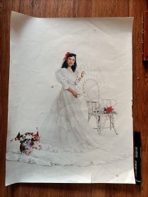 90年代8开彩色婚纱照片(个别地方有撕口) 下单包邮