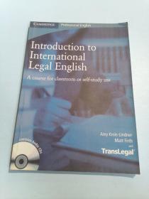 Introduction to International Legal English: A Course for Classroom or Self-Study Use [With 2 CDs]