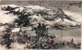 揭阳著名画家-余凤生（白丁）-山水画精品