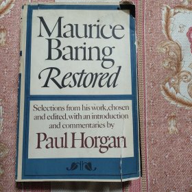 精装英文原版maurice baring restored 顶部刷蓝