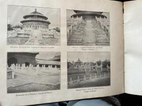 清末1908年 中国影集 中国老照片 中国纪念册 Souvenir Album of China. 英文版 查理斯·F·金门Charles F. Gammon编著 上海出版 北京,天津, 上海等景点摄影 16开硬精装