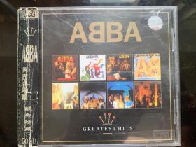 光盘唱片 CD《ABBA GREATEST HITS （阿巴乐队精选）》专辑 (实物拍图） 深圳音像公司 有侧标 发行编号：CDA 557 内圈编号：51-2002 发行时间：不详