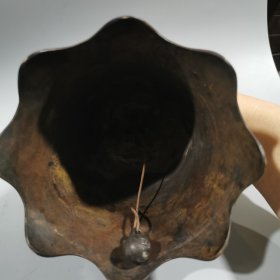 黄铜纯铜铃铛收藏古玩铜器 重约626克