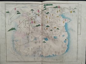 头书图解《十八史略字类大全沿革概图》下 1册全 沿革概图 河村與一郎编辑 历代帝王系表 禹贡九州图周以上的形势至宋二十六路之图  中国十八省全图