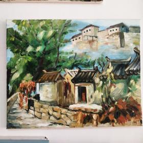 纯手绘油画风景装饰画11（不带画框，可协商配画框，画框另加30元）