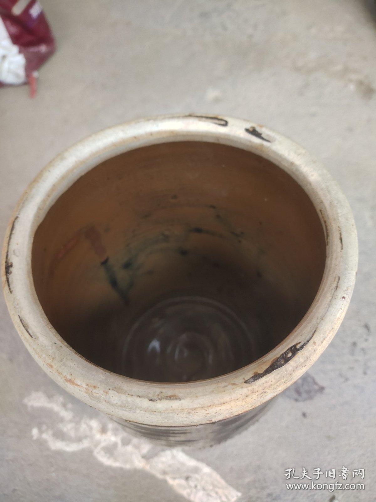 晚清民国双耳黑釉罐高19.3cm.