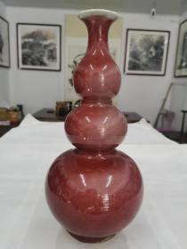 清 豇豆红葫芦瓶