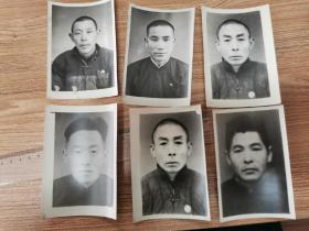 1955宣城县上报省里的合作化劳模照片六张五种，张根武，李培廷，杨光耀。潘炳燦两张，刘荣贵