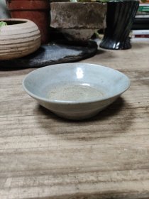 清代 茶碗 豆青碗