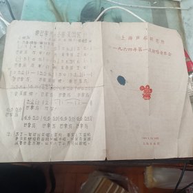 上海声乐研究所～1964年第一次独唱音乐会