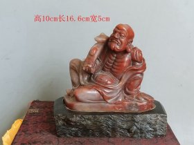 清代寿山石罗汉摆件