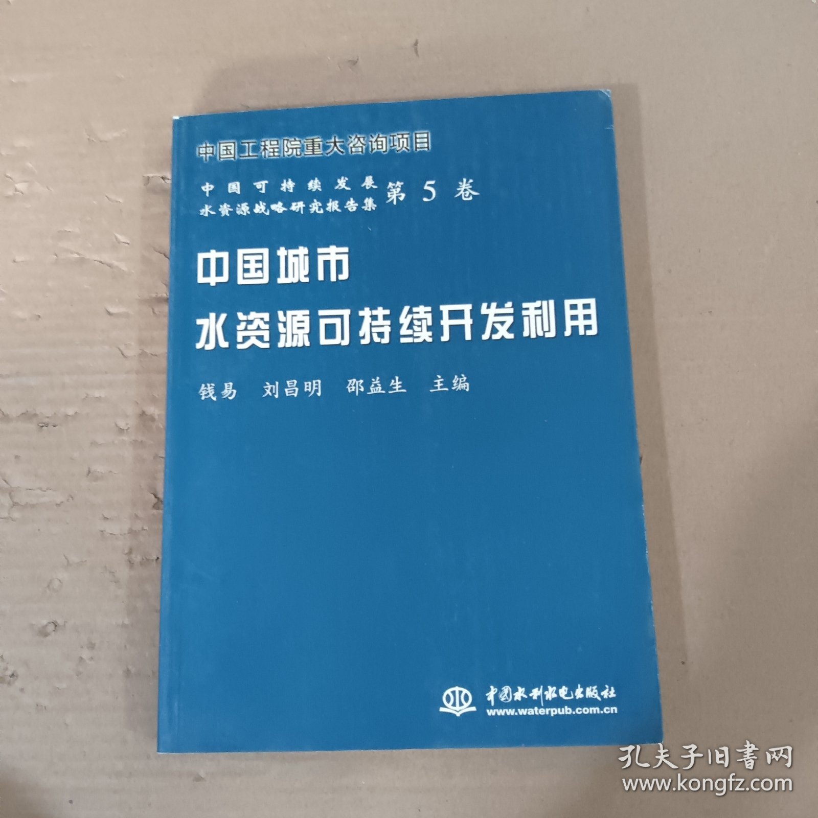 中国城市水资源可持续开发利用——中国可持续发展水资源战略研究报告集：第5卷