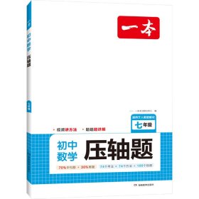 一本 初中数学压轴题 7年级 9787553980720