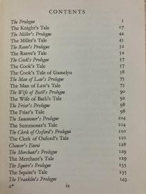 The Canterbury Tales of George Chaucer《乔叟：坎特伯雷故事集》 著名的苏格兰水彩之王弗林特插图本，布面精装带书衣