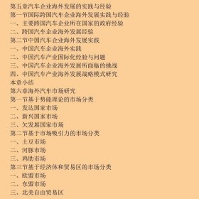 大突围：中国汽车产业海外发展战略研究