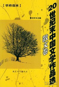 【八五品】 20世纪末中国文学作品选(散文卷)