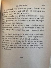PIERRE BENOIT  LE LAC SALÉ（法文精装）1948