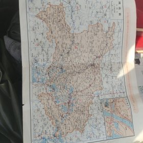 1966年湖北地图带语录