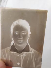 50-60年代粗辫子美女底片2071