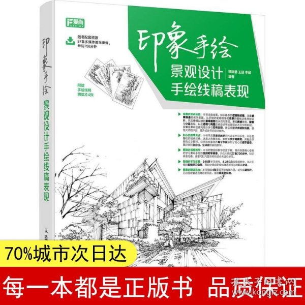 印象手绘 景观设计手绘线稿表现