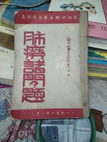 肺痨诸问题