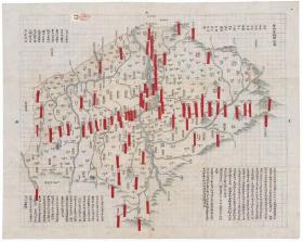 0486古地图1882 吉林府地舆全图 法国藏。纸本大小85.78*68.39厘米。宣纸艺术微喷复制