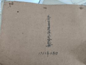 唐山滦县苍官营民兵1963年登记表 16开