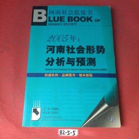 河南社会蓝皮书·2005年：河南社会形势分析与预测