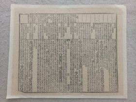 古籍散页《四书补注备旨》 一页，页码61 ，尺寸30.5*24.5厘米，这是一张木刻本古籍散页，不是一本书，轻微破损 缺纸，已经手工托纸。