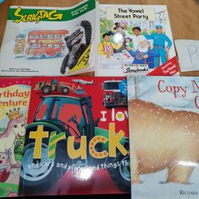 CATCHES THE BUS/The Vowel Street Party/I Love Trucks/Dora and the Birthday Wish Adventure/Copy Me Copycub（5本合售）