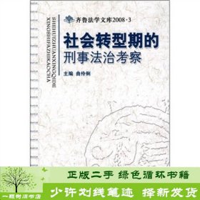 社会转型期的刑事法治考察