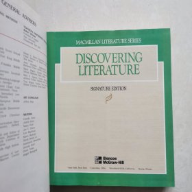 英文原版:麦克米伦文学系列:Discovering Literature 《发现文学》（签名版）