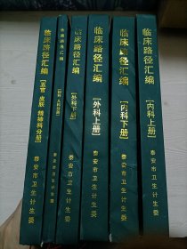 临床路径汇编（含内科上下册，外科上下册，五官皮肤精神科分册，妇科儿科分册，共六本合售）