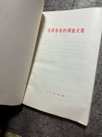 毛泽东农村调查文集