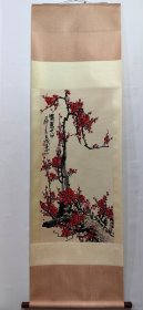 春意十分，王成喜立轴 画心尺寸 98X48公分