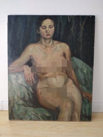 画家稀朗1991年油画作品 ​尺寸81/65厘米