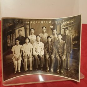 60年代初补习学校合影，河北沧州专区干部文化补习学校全体同志合影，1962年，15Ⅹ10.5㎝