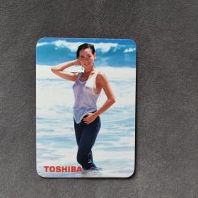 1996年历卡片，少见，TOSHIBA东芝，尽显明日新境界
