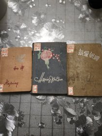 3本工作日记，59-60-62各一本，工作日记。都是50开本