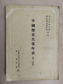 中国历史大事年表 第一分册