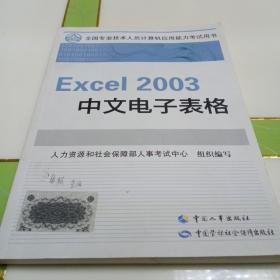 Excel 2003中文电子表格