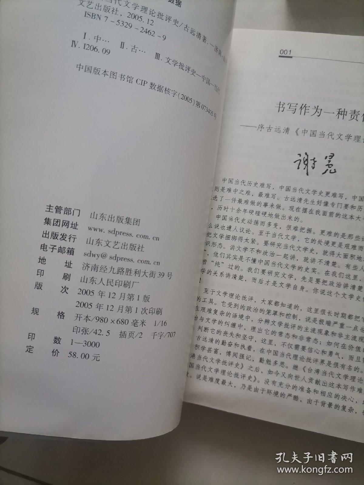 中国当代文学理论批评史:1949-1989大陆部分