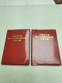 中国共产党笫十次全国代表大会文件汇编 两本合售